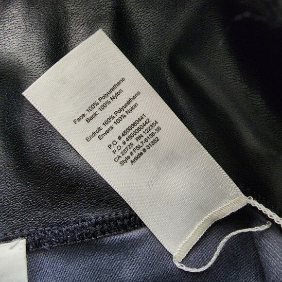 Aritzia Wilfred Free Daria Faux Leather High Waisted Leggings Black S - Picture 6 of 11